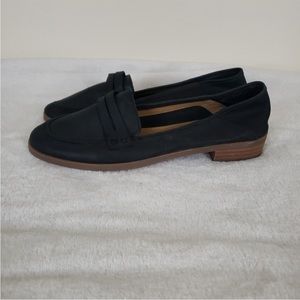Lucky Brand Shoes Leather Moccasins Driving Loafers Women Size 7.5 M Black